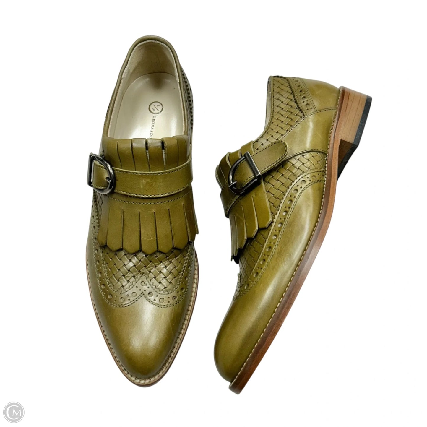 Shoes Flats By Leonardo Principi In Green, Size: 5.5