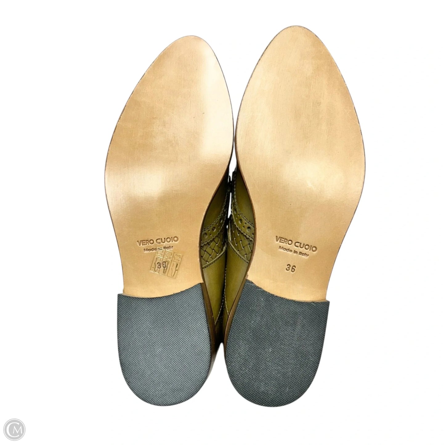 Shoes Flats By Leonardo Principi In Green, Size: 5.5