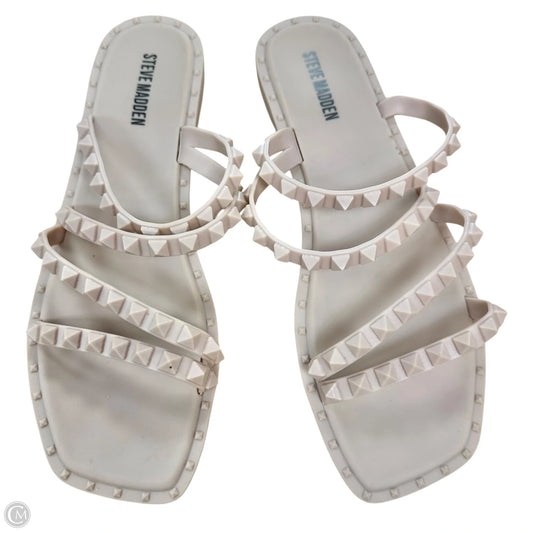 Sandals Flats By Steve Madden In Beige, Size: 8