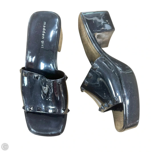 Sandals Heels Block By Madden Girl In Black, Size: 7