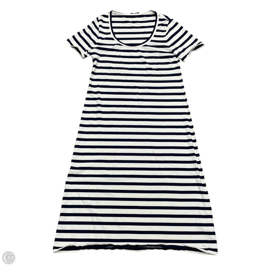 Dress Casual Maxi By J. Crew In Blue & White, Size: L