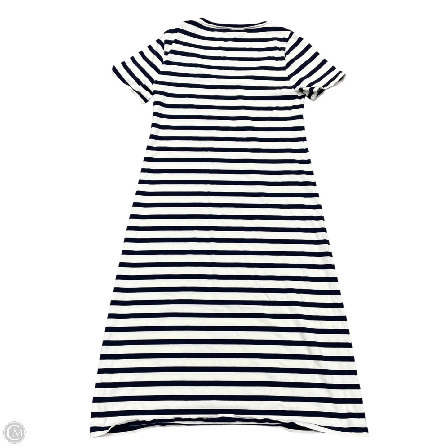 Dress Casual Maxi By J. Crew In Blue & White, Size: L
