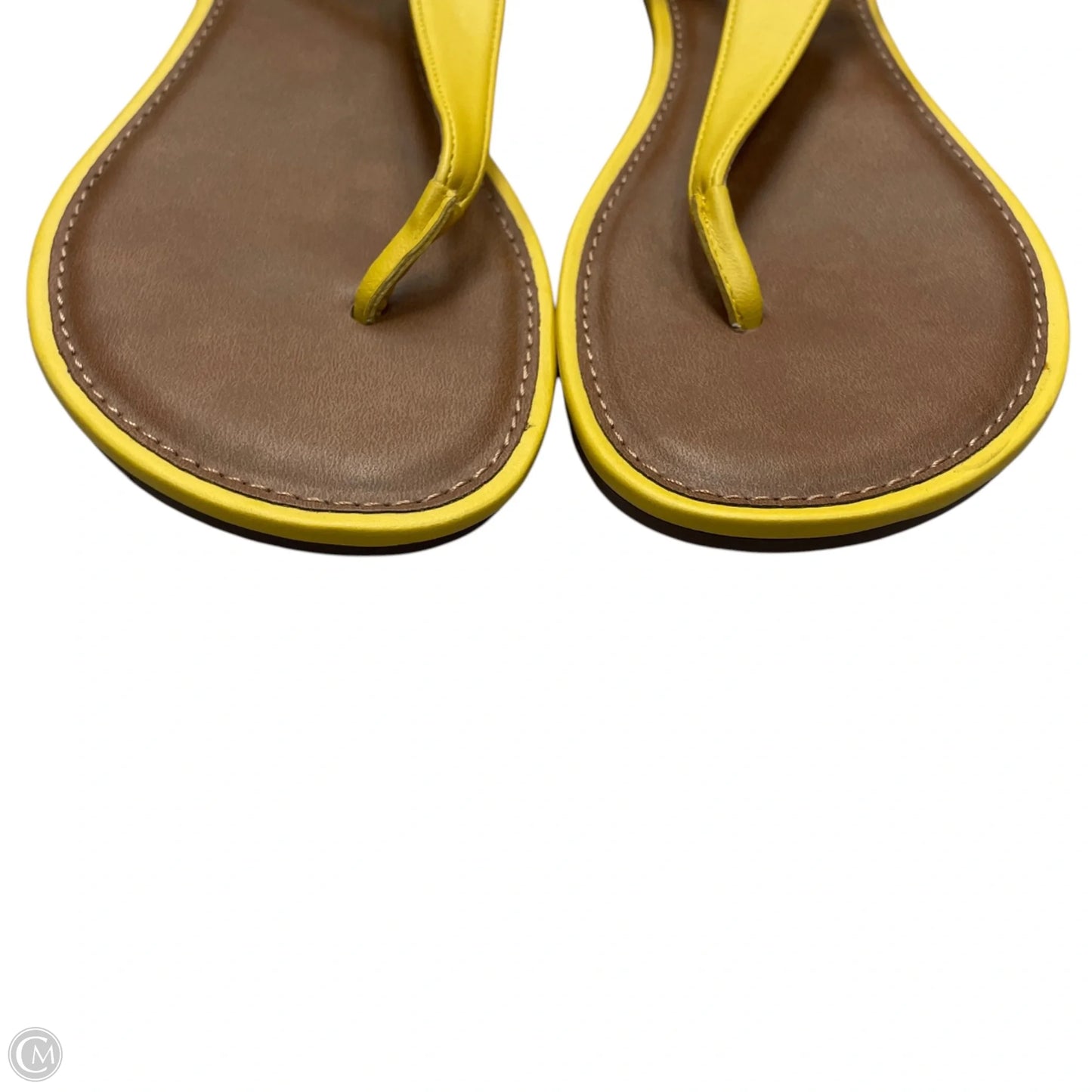 Sandals Flats By Kelly And Katie In Yellow, Size: 7