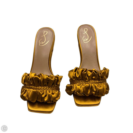 Sandals Heels Kitten By Sam Edelman In Gold, Size: 10