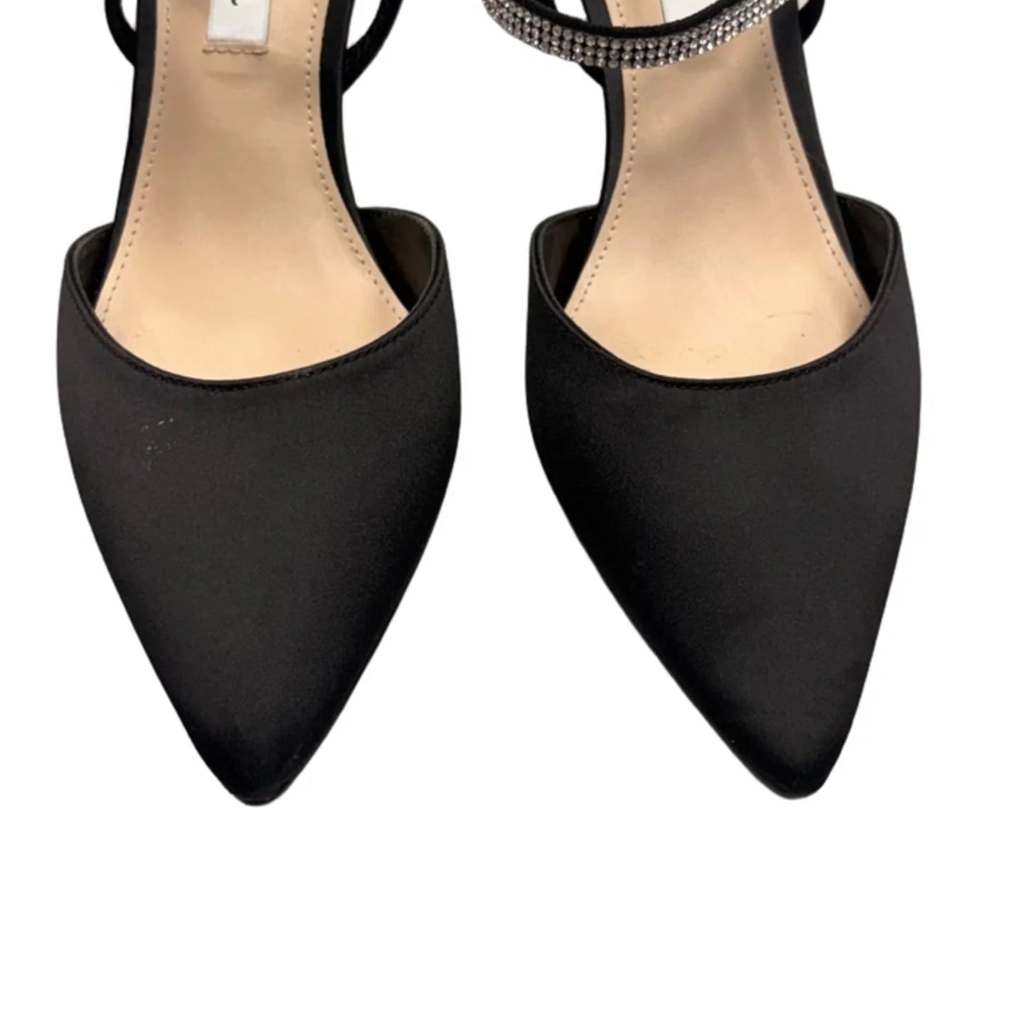 Shoes Heels Kitten By Nina In Black & Silver, Size: 7