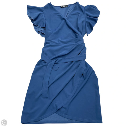 Dress Party Midi By Clothes Mentor In Blue, Size: 2x