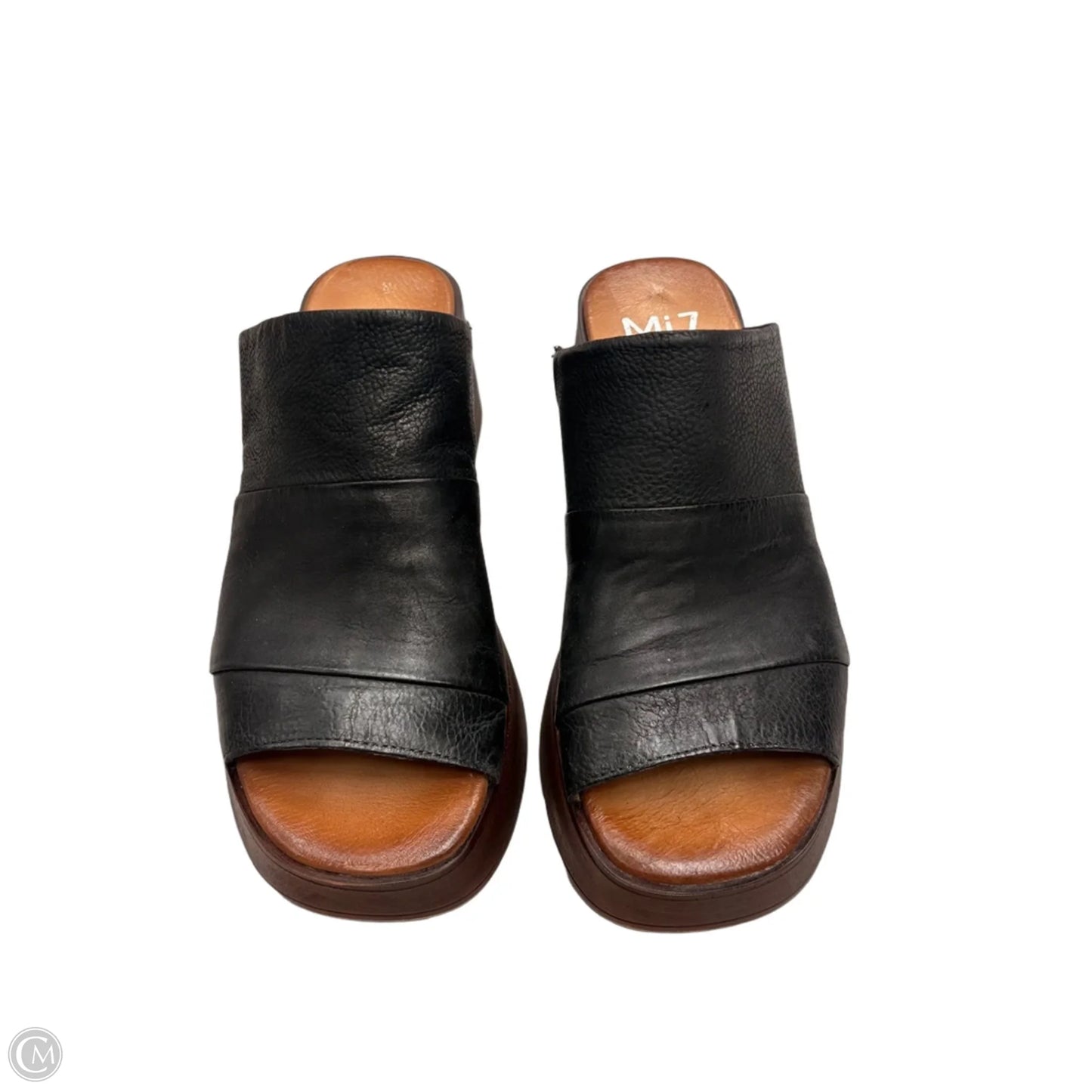 Sandals Heels Platform By Miz Mooz In Black, Size: 9.5