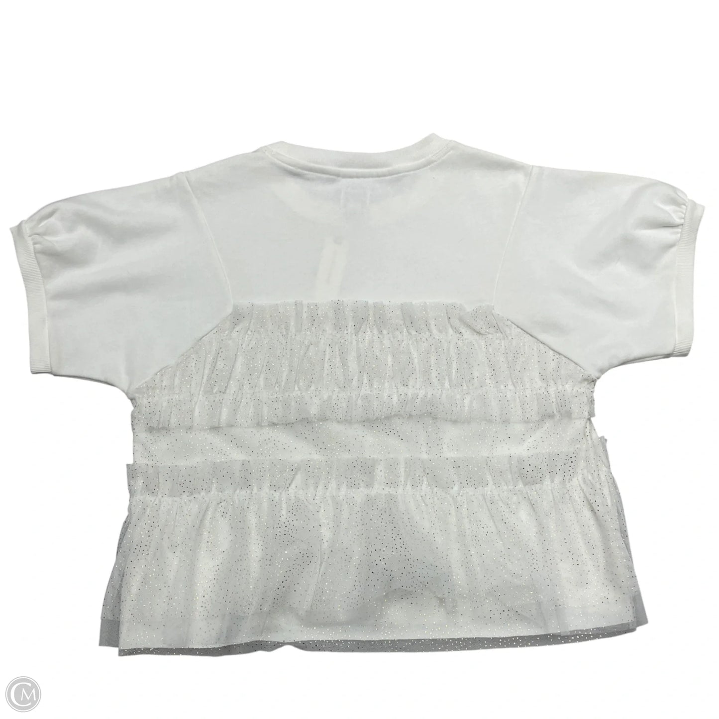 Top Short Sleeve By Maeve In Gold & White, Size: Xxs