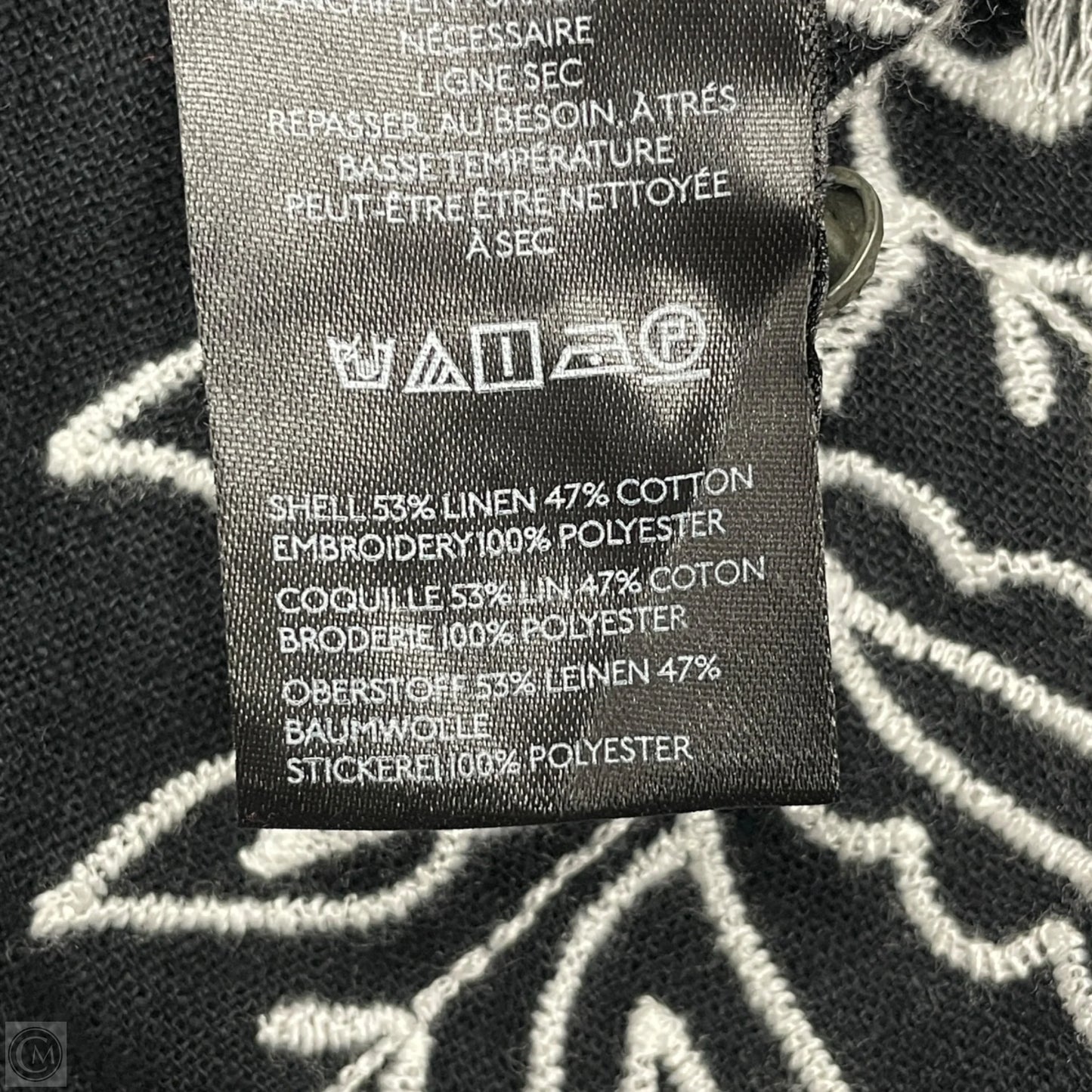 Top Long Sleeve By Pilcro In Black & White, Size: Xxs