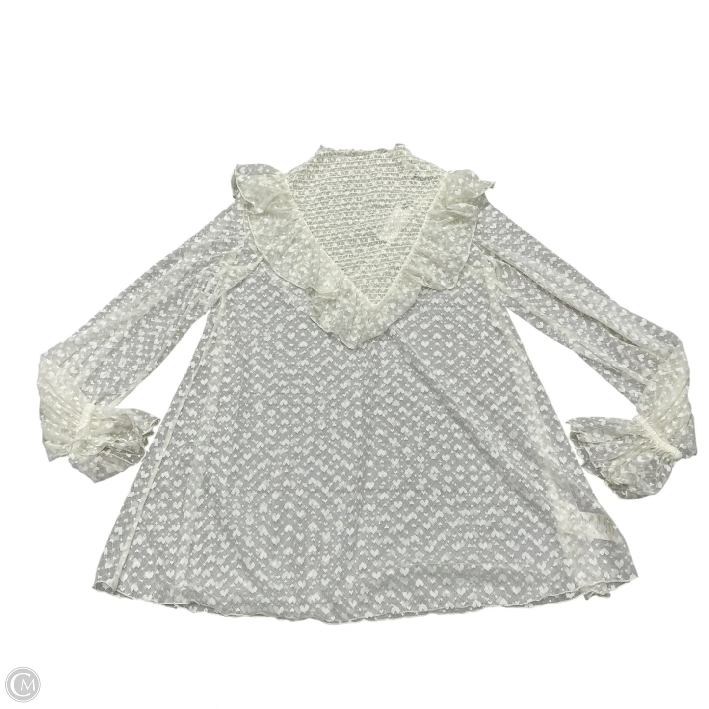 Top Long Sleeve By Maeve In Cream, Size: Xs