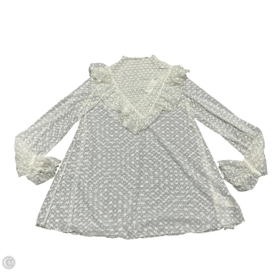 Top Long Sleeve By Maeve In Cream, Size: Xs
