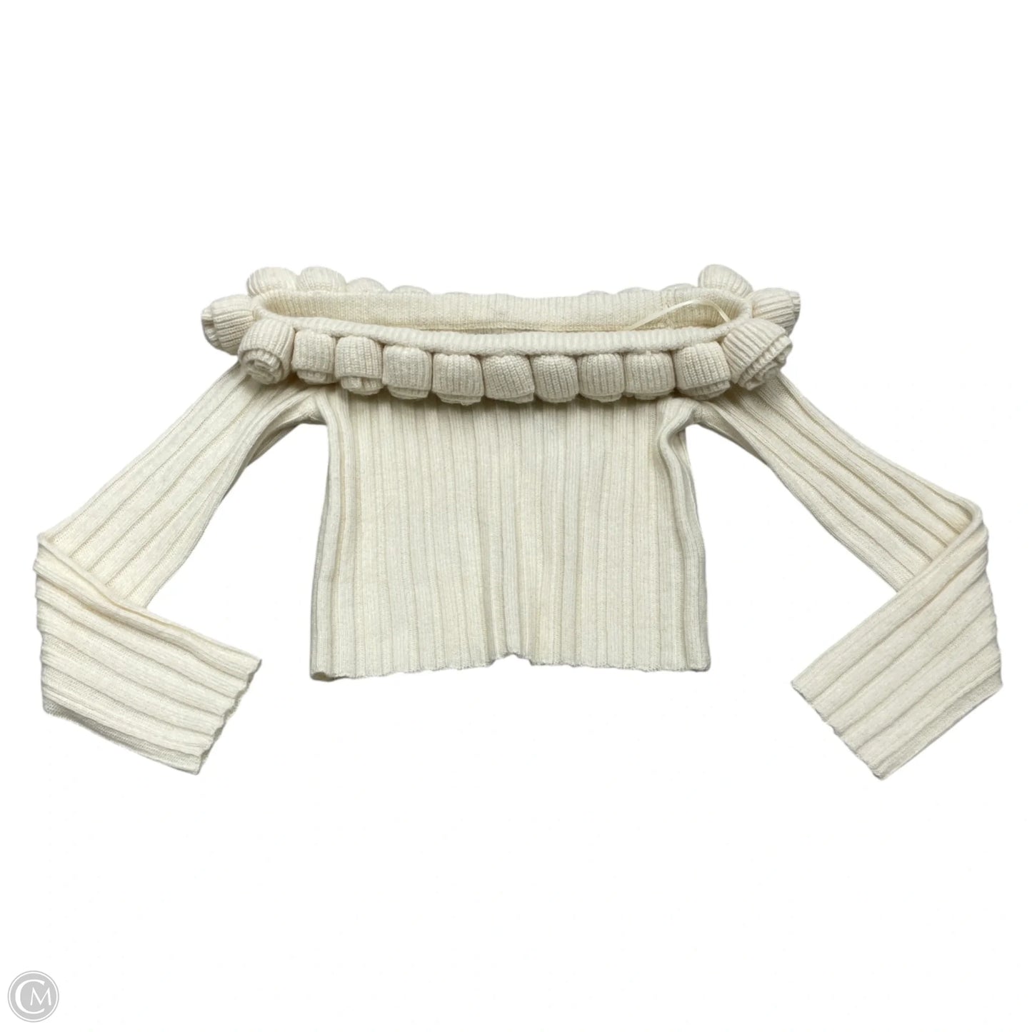 Sweater By Stile In Cream, Size: M