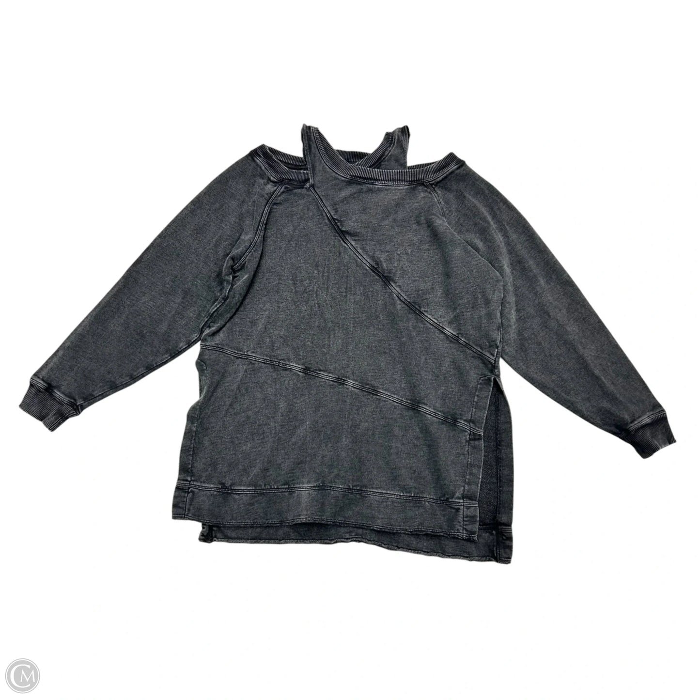 Sweatshirt Crewneck By Pilcro In Grey, Size: Xs