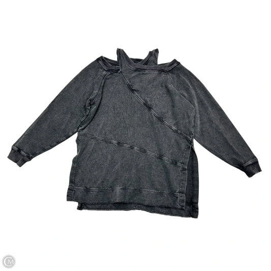 Sweatshirt Crewneck By Pilcro In Grey, Size: Xs