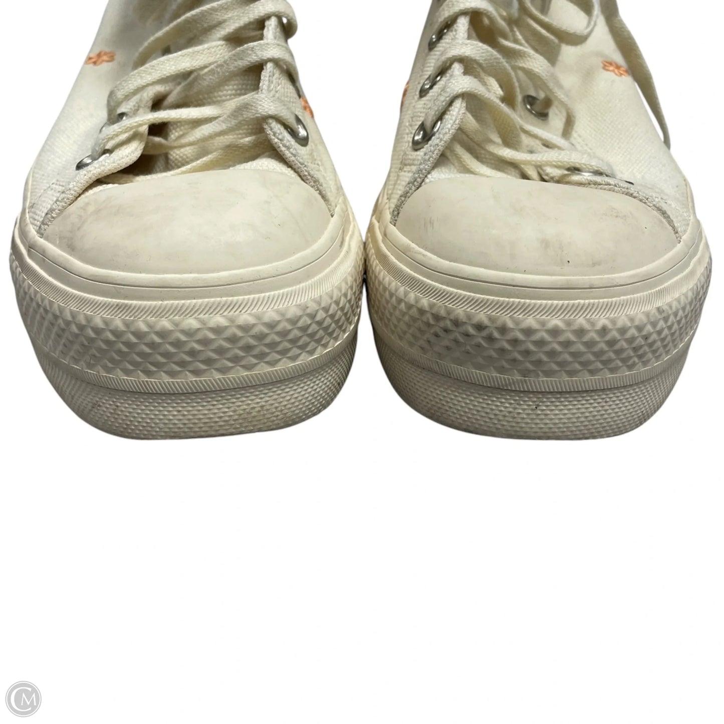 Shoes Sneakers Platform By Converse In Cream, Size: 10