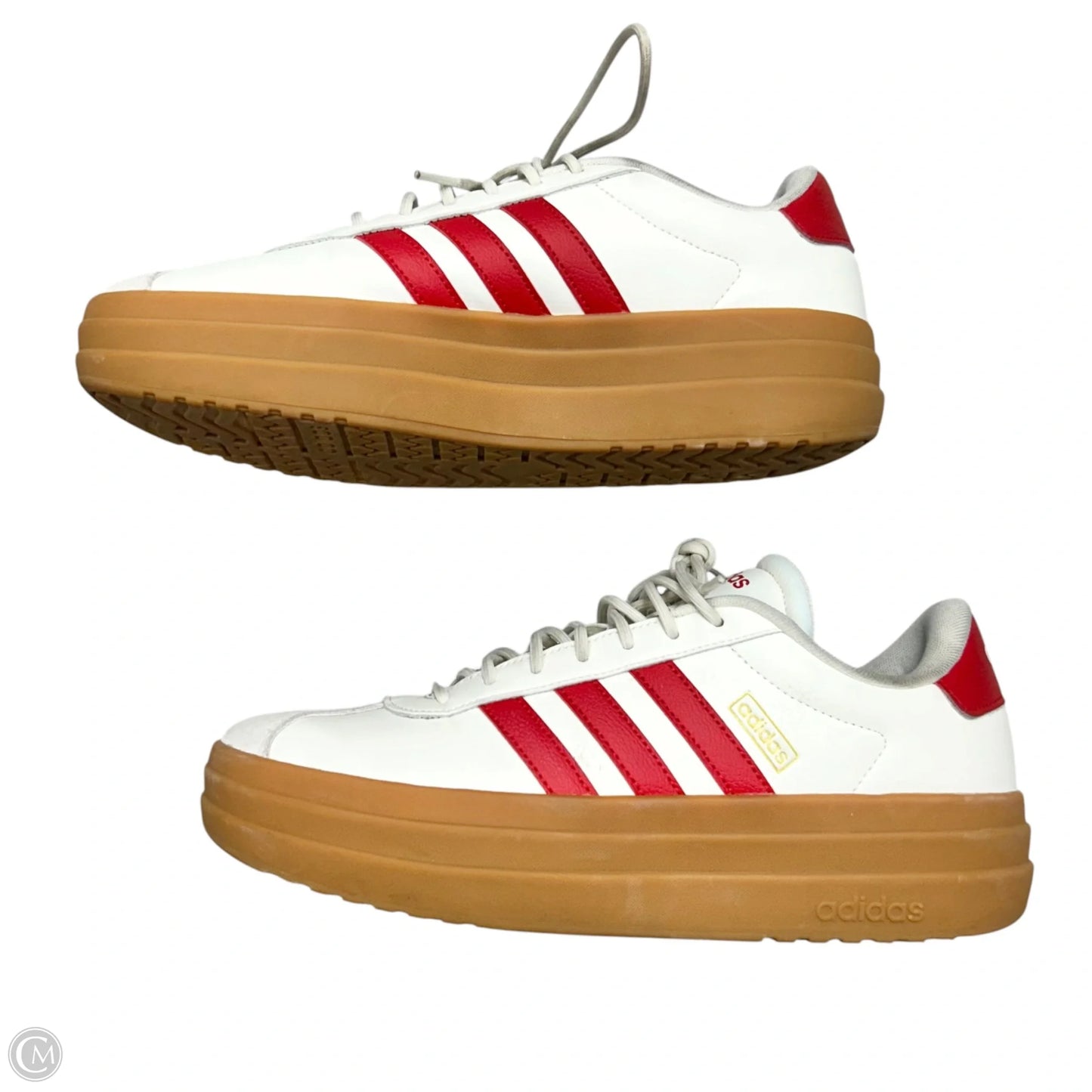 Shoes Sneakers Platform By Adidas In Red & White, Size: 10