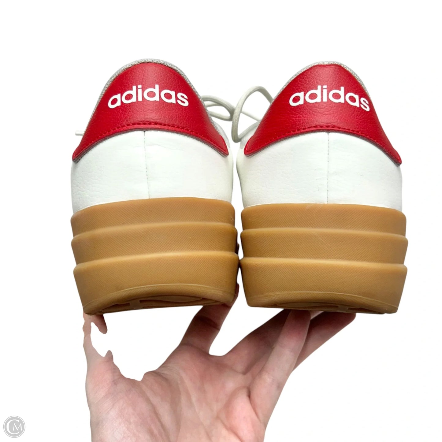 Shoes Sneakers Platform By Adidas In Red & White, Size: 10