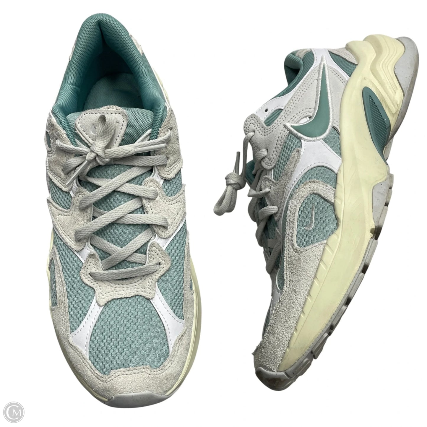 Shoes Sneakers By Nike In Blue & Grey, Size: 10