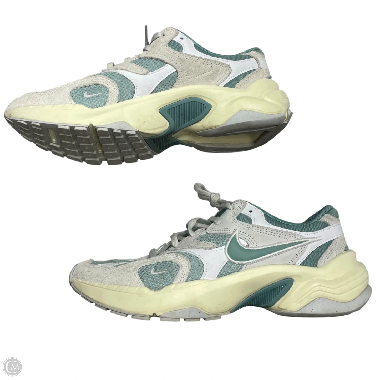 Shoes Sneakers By Nike In Blue & Grey, Size: 10
