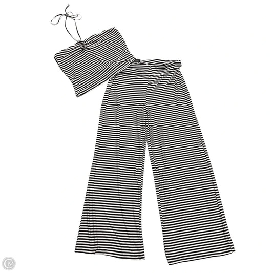 Lounge Set Pants By Blink In Brown & White, Size: Xl