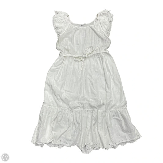 Dress Casual Maxi By Gap In White, Size: Xl