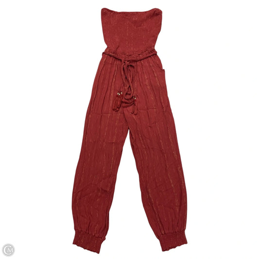 Jumpsuit By City Chic In Gold & Red, Size: L