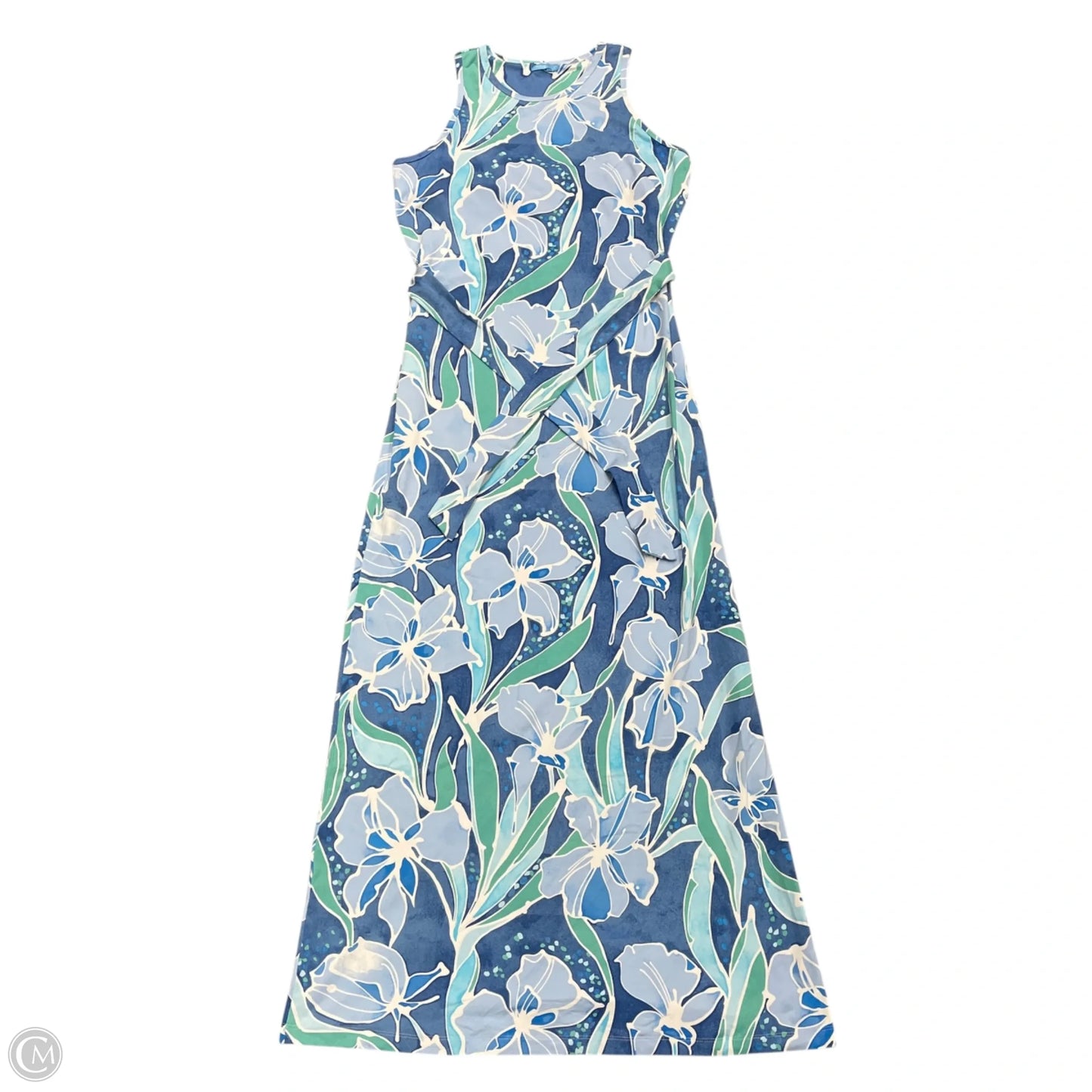 Dress Casual Maxi By J Mclaughlin In Blue & White, Size: S