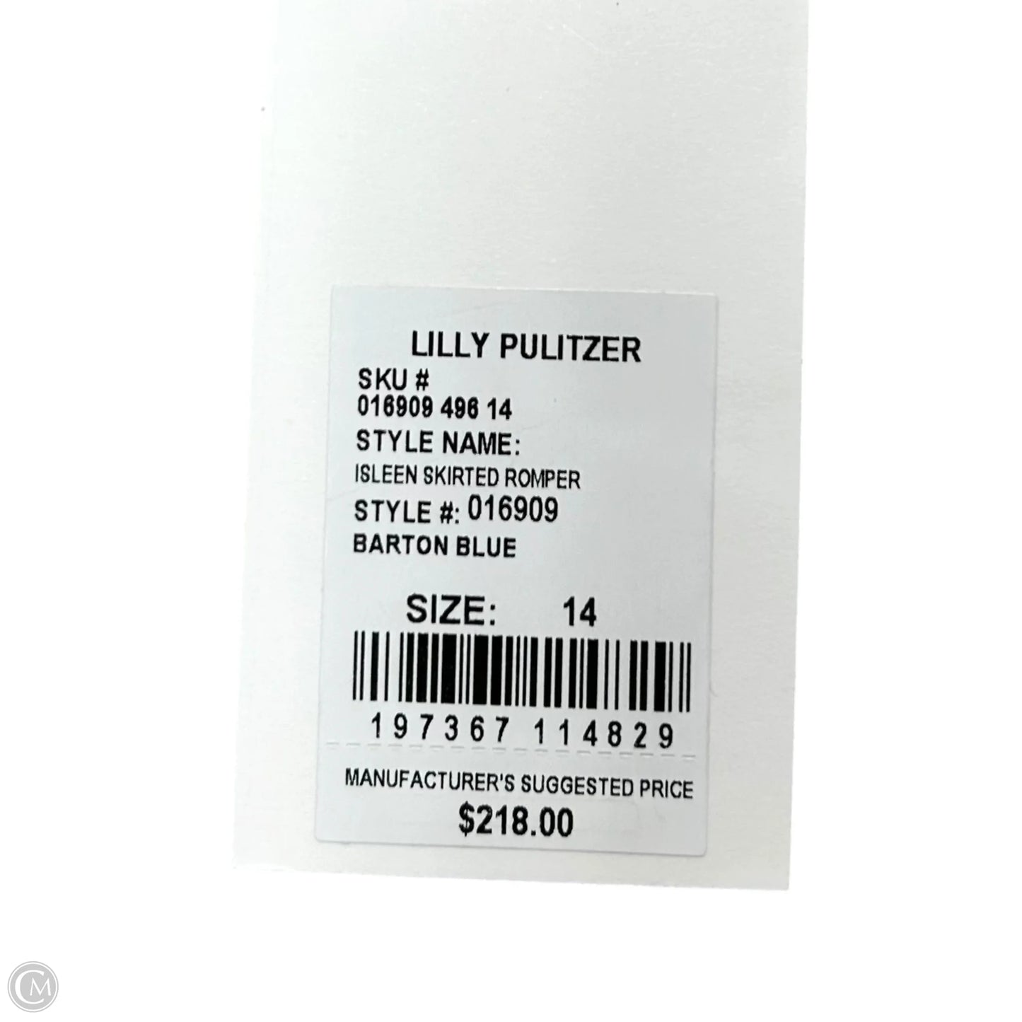 Dress Designer By Lilly Pulitzer In Blue & White, Size: L