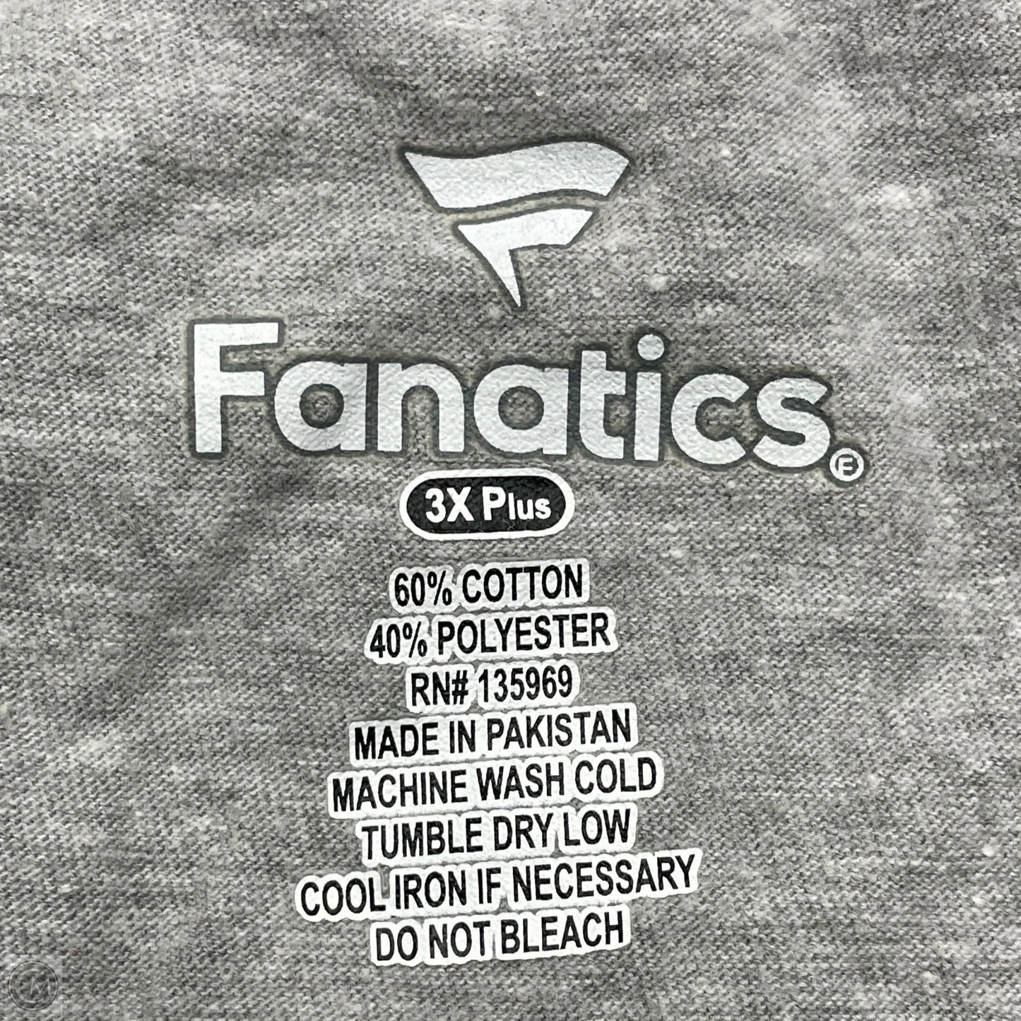 Top Short Sleeve Basic By Fanatics In Green & Grey, Size: 3x