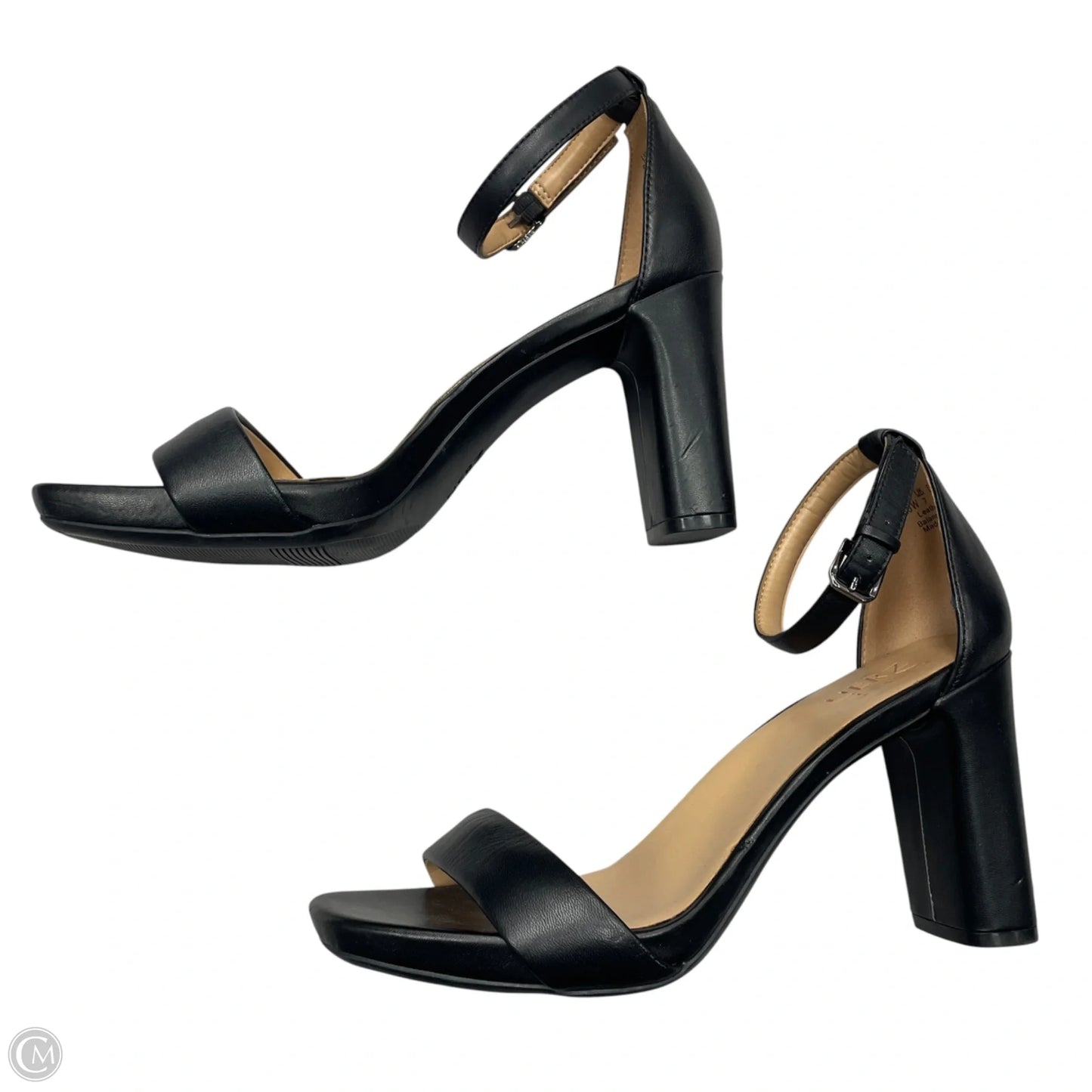 Sandals Heels Block By Naturalizer In Black, Size: 9.5