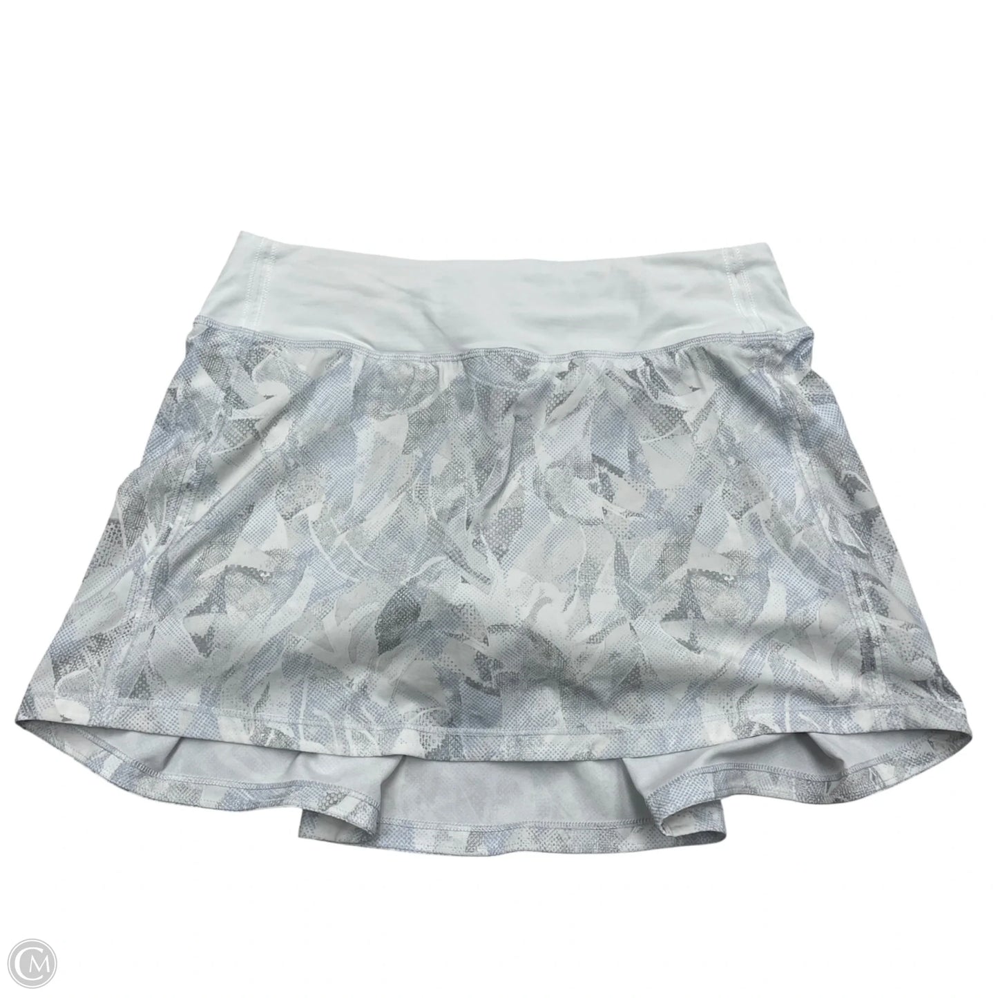 Athletic Skirt By Lululemon In Grey & White, Size: S