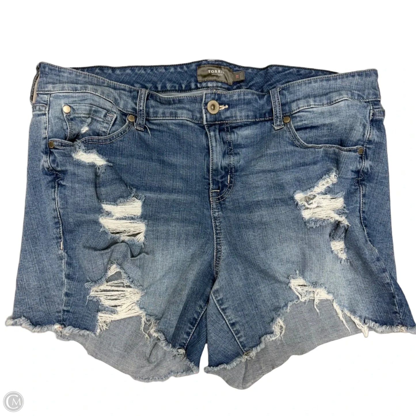 Shorts By Torrid In Blue Denim, Size: 18