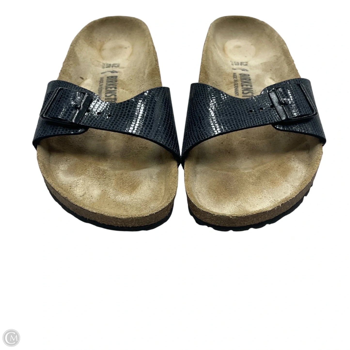 Sandals Flats By Birkenstock In Black, Size: 11
