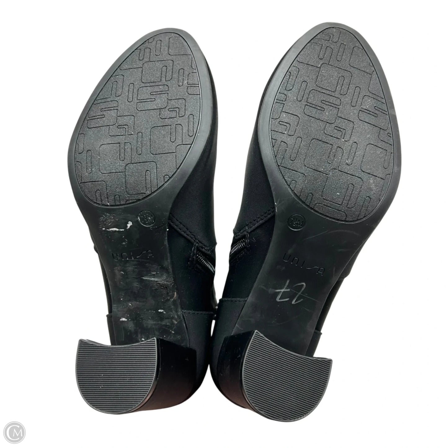 Boots Ankle Heels By Unisa In Black, Size: 7.5