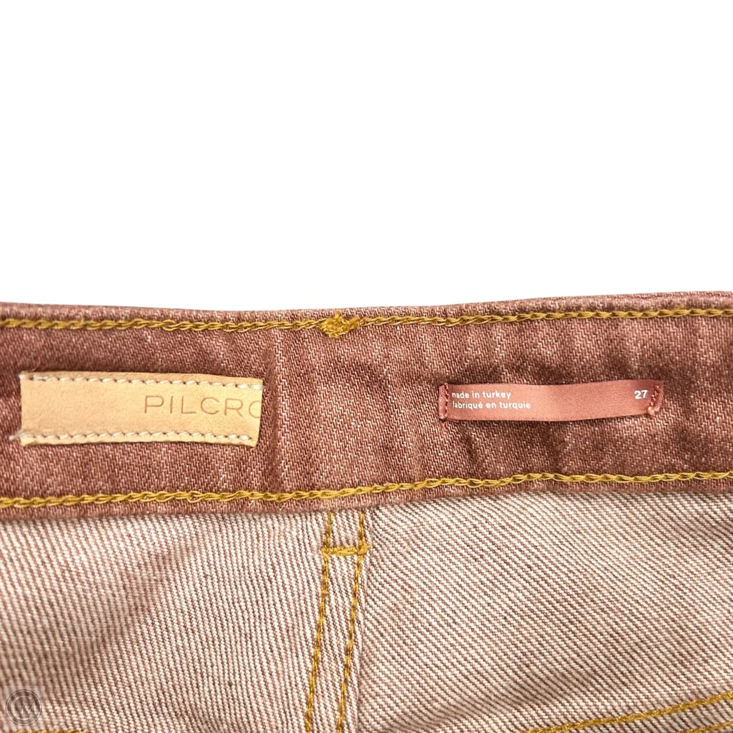 Jeans Straight By Pilcro In Tan Denim, Size: 4