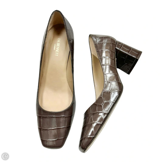 Shoes Heels Block By Lk Bennett In Brown, Size: 8.5