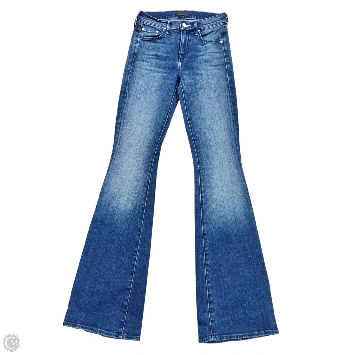 Jeans Wide Leg By Mother In Blue Denim, Size: 0