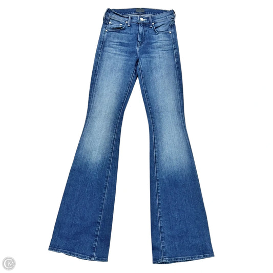 Jeans Wide Leg By Mother In Blue Denim, Size: 0