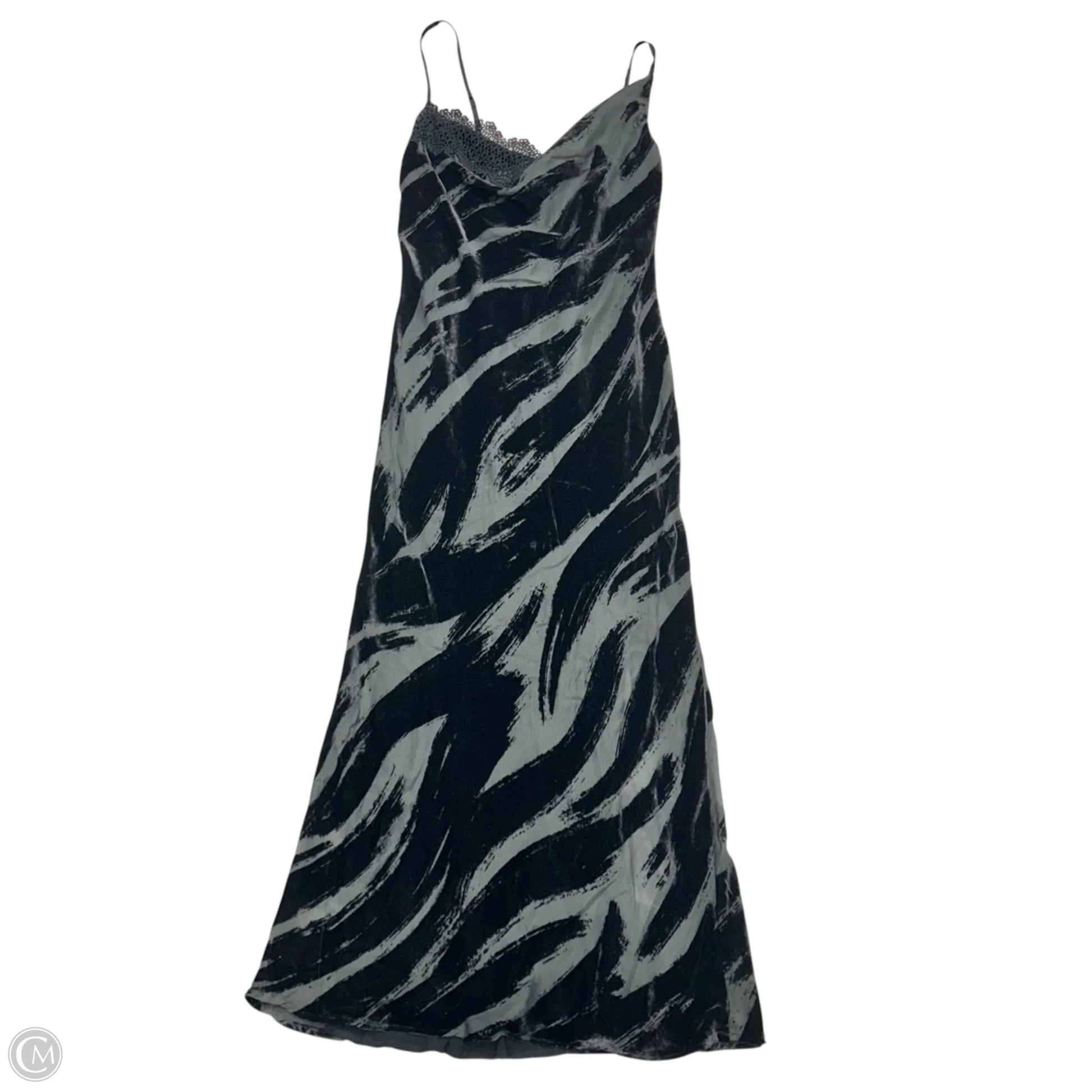 Dress Party Long By Anthropologie In Black & Grey, Size: Xs – Clothes Mentor West Chester PA #178
