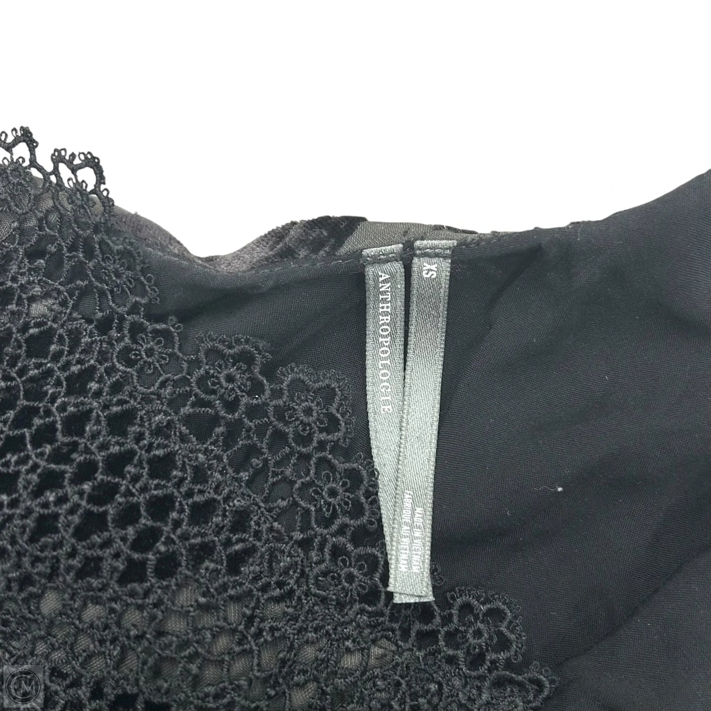 Dress Party Long By Anthropologie In Black & Grey, Size: Xs