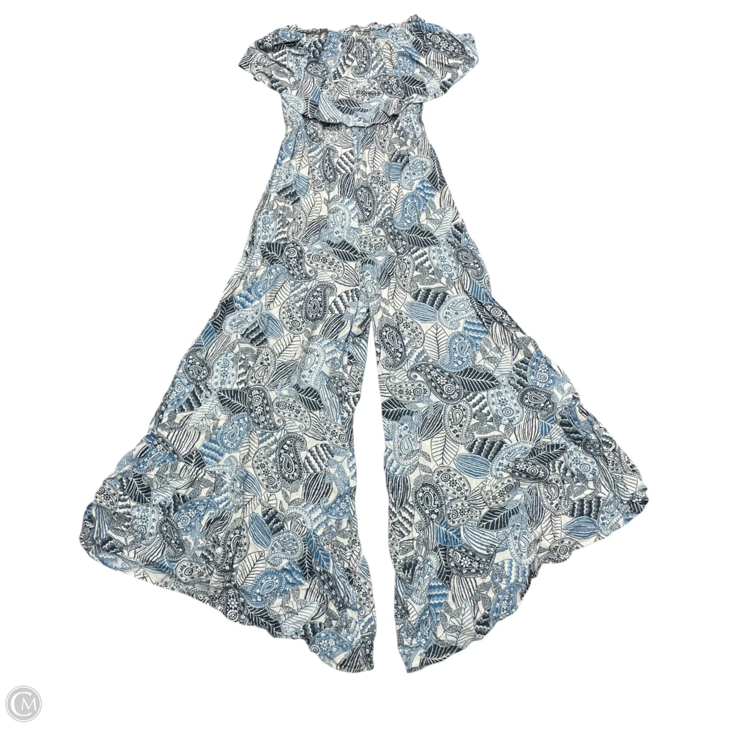 Jumpsuit By Illa Illa In Blue & White, Size: S