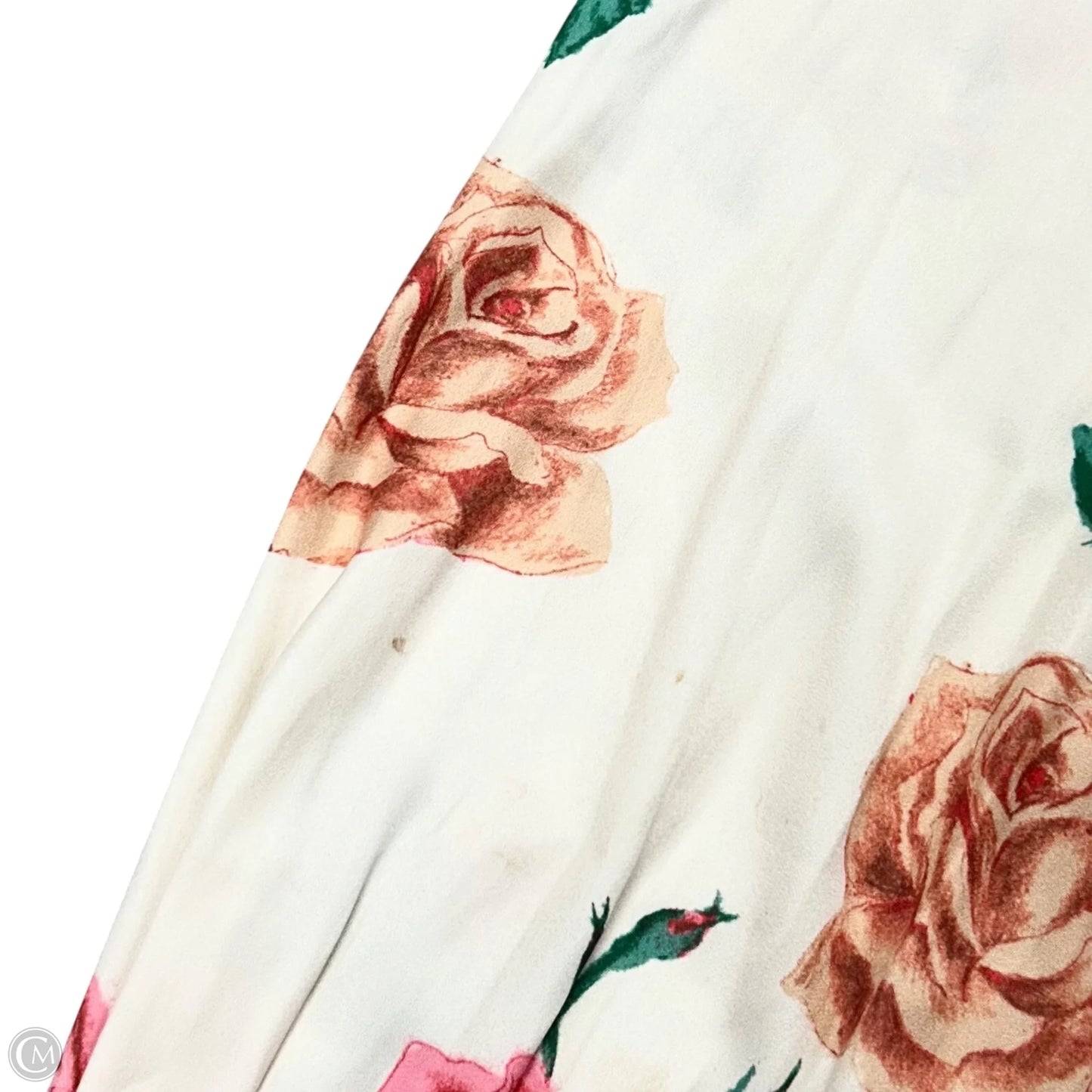 Top Long Sleeve By Free People In Cream & Pink, Size: M