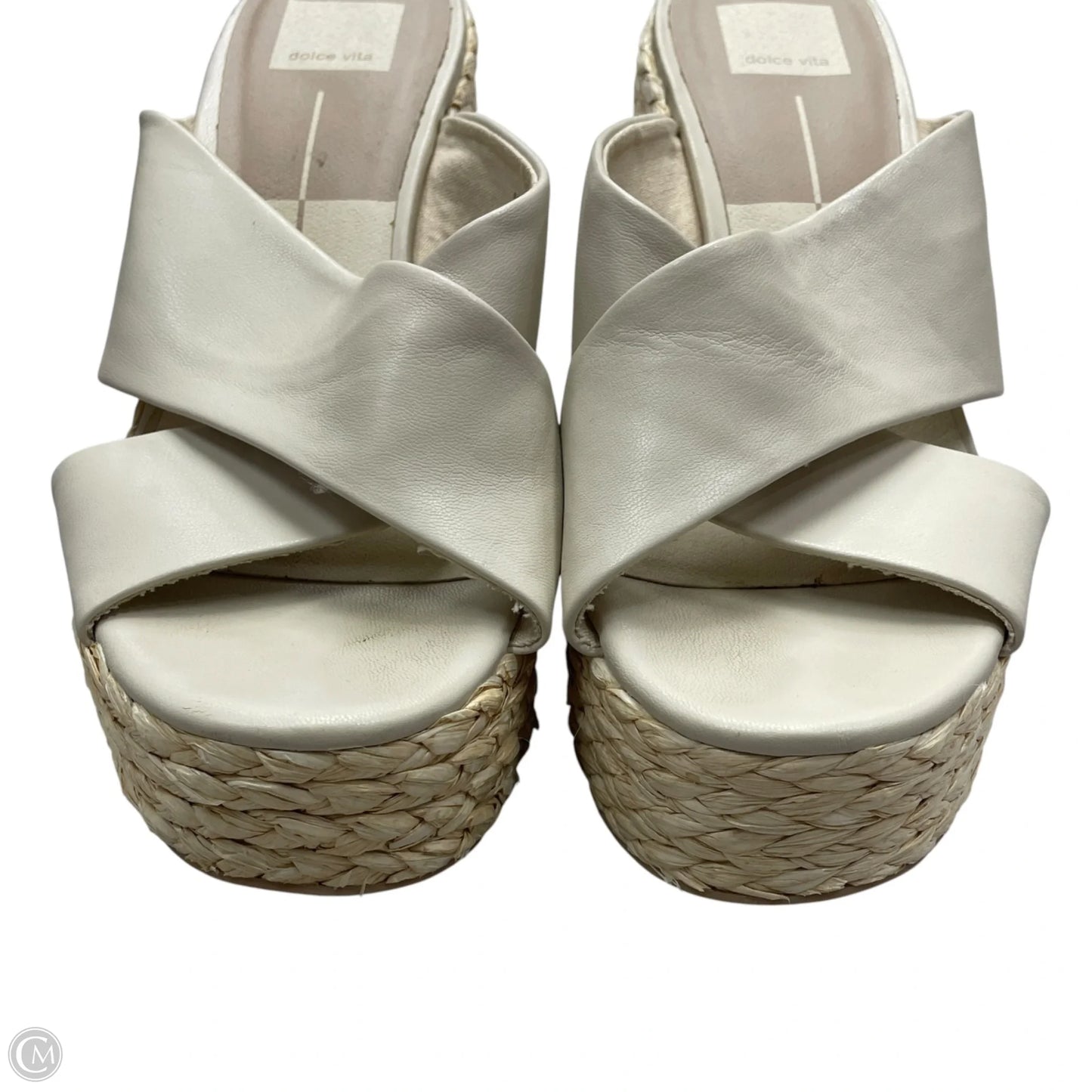 Sandals Heels Block By Dolce Vita In Cream, Size: 9.5