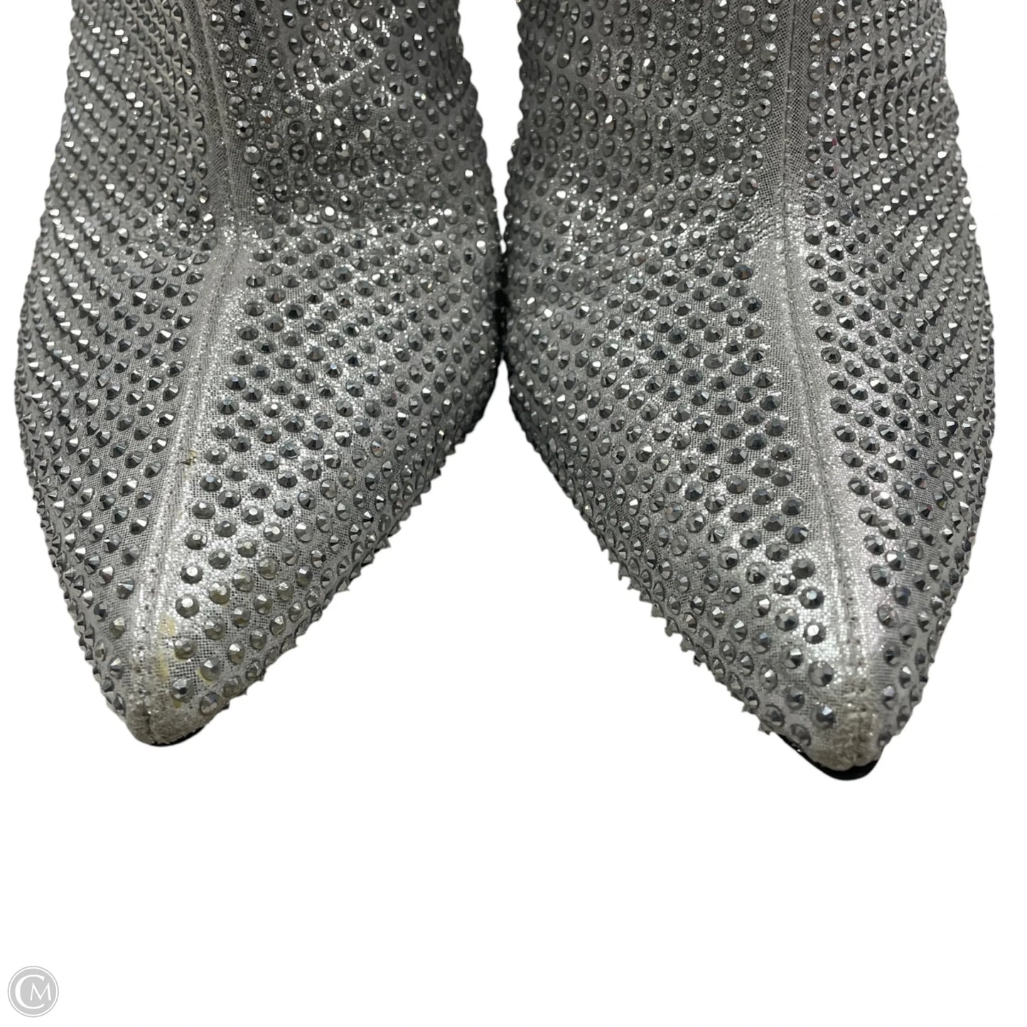 Boots Knee Heels By Mix No 6 In Silver, Size: 9.5
