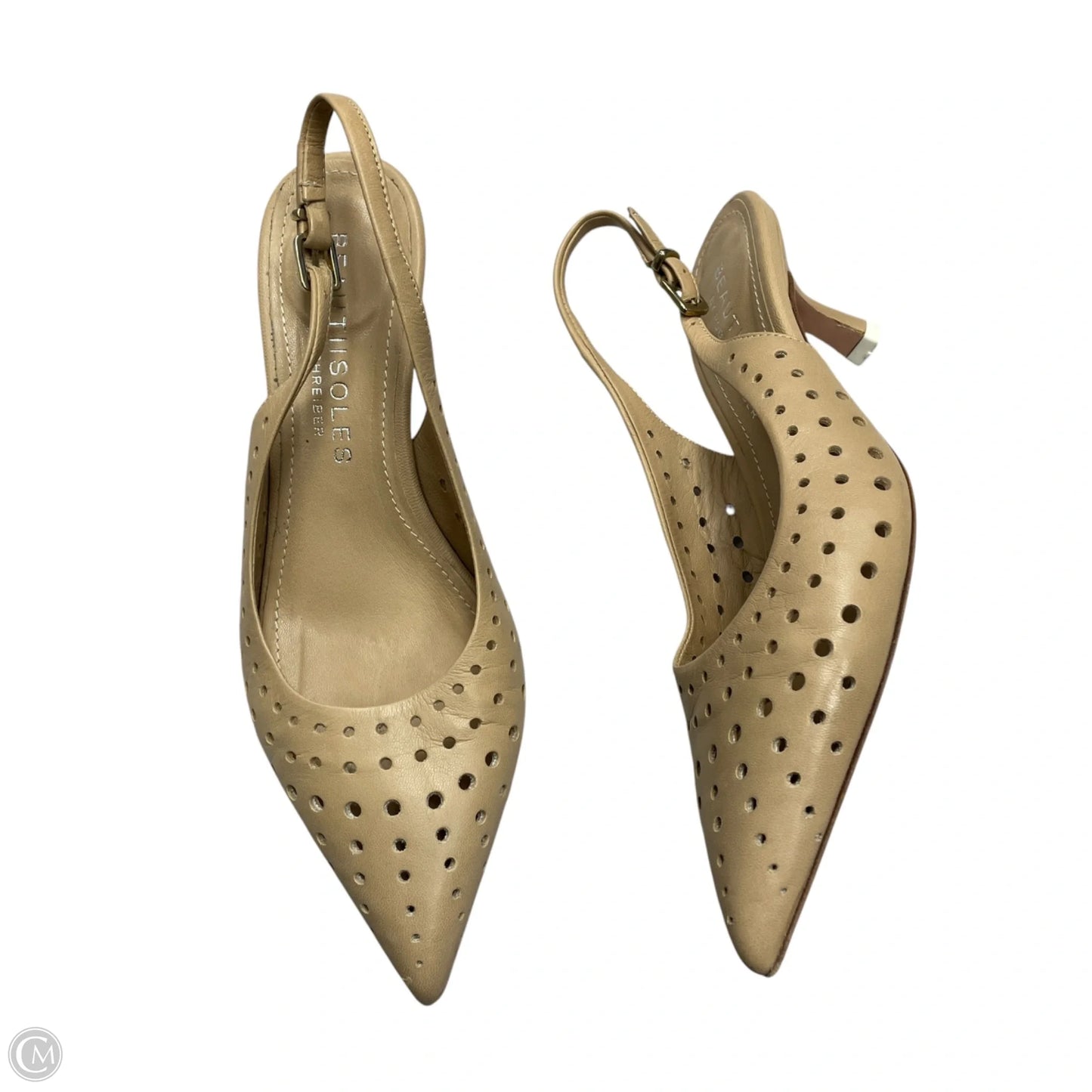 Shoes Heels Kitten By Robyn Shreiber In Tan, Size: 6.5