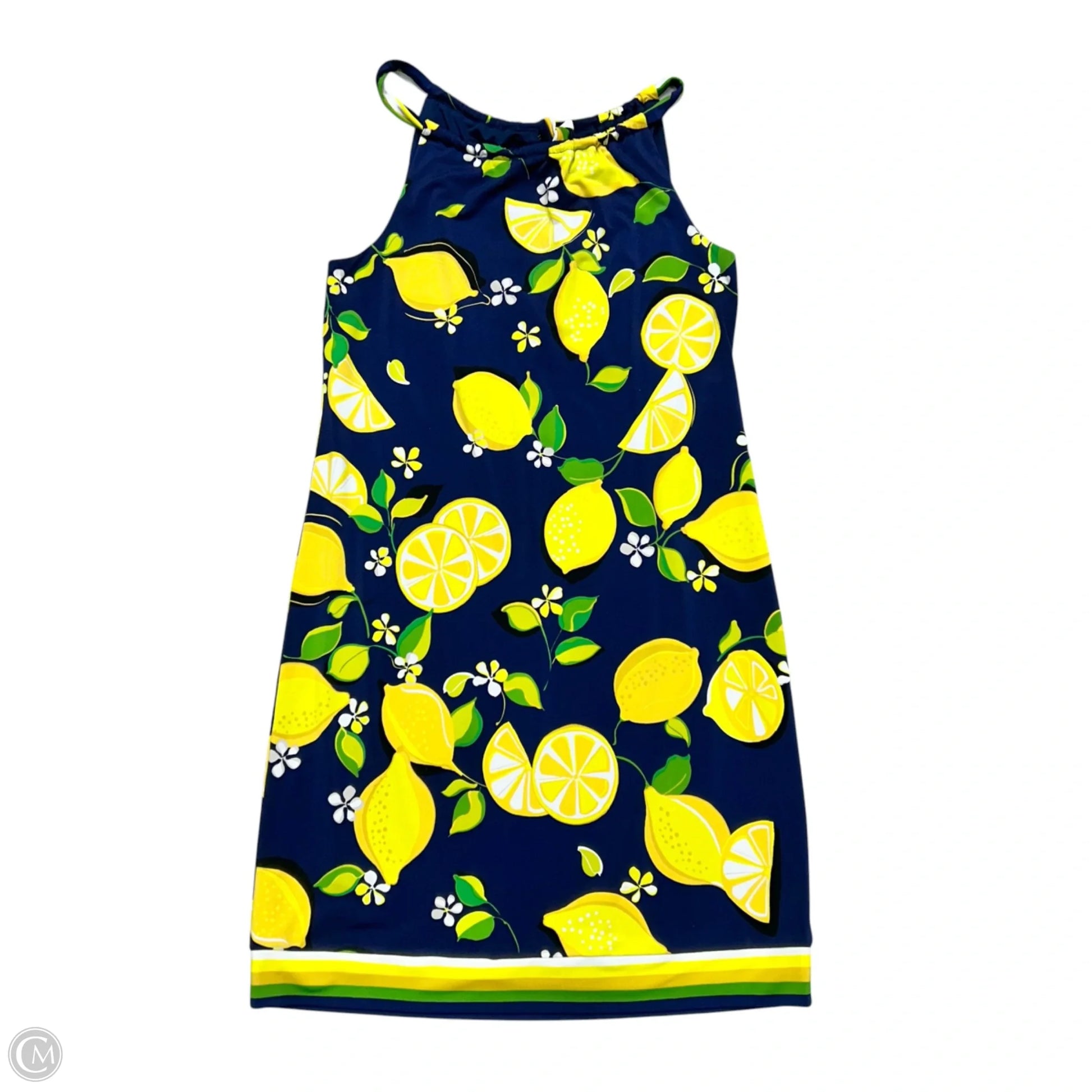 Dress Casual Short By Trina Turk In Blue & Yellow, Size: S