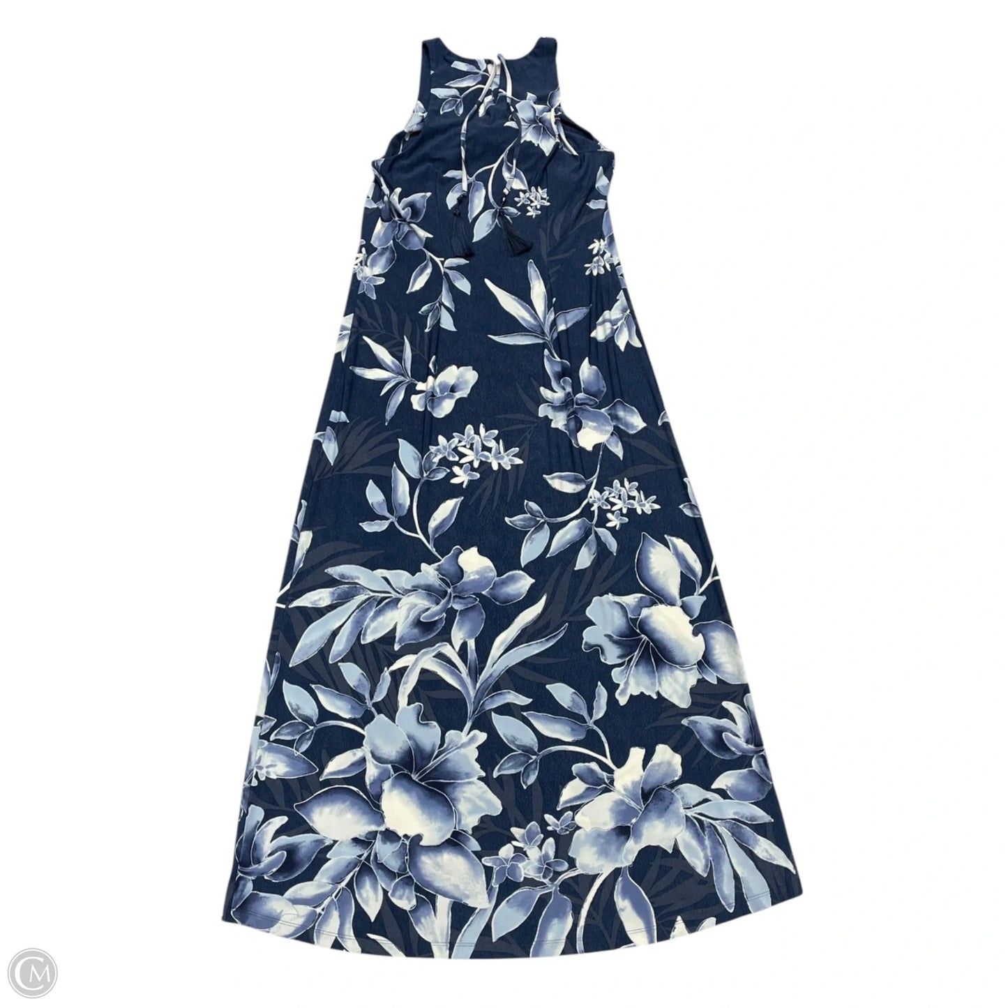 Dress Casual Maxi By Tommy Bahama In Blue & White, Size: S