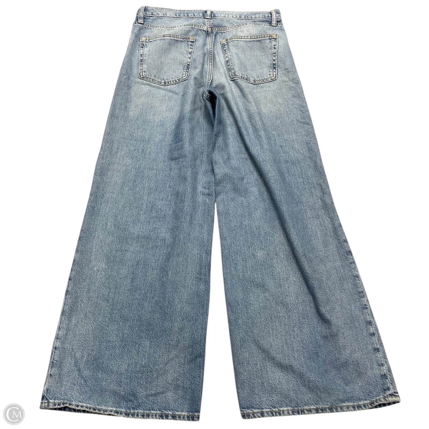 Jeans Wide Leg By Gap In Blue Denim, Size: 8