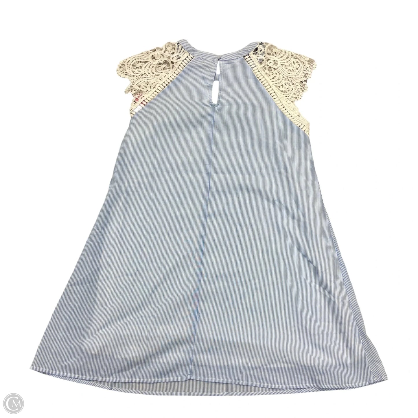 Dress Casual Short By Andree By Unit In Blue & White, Size: L