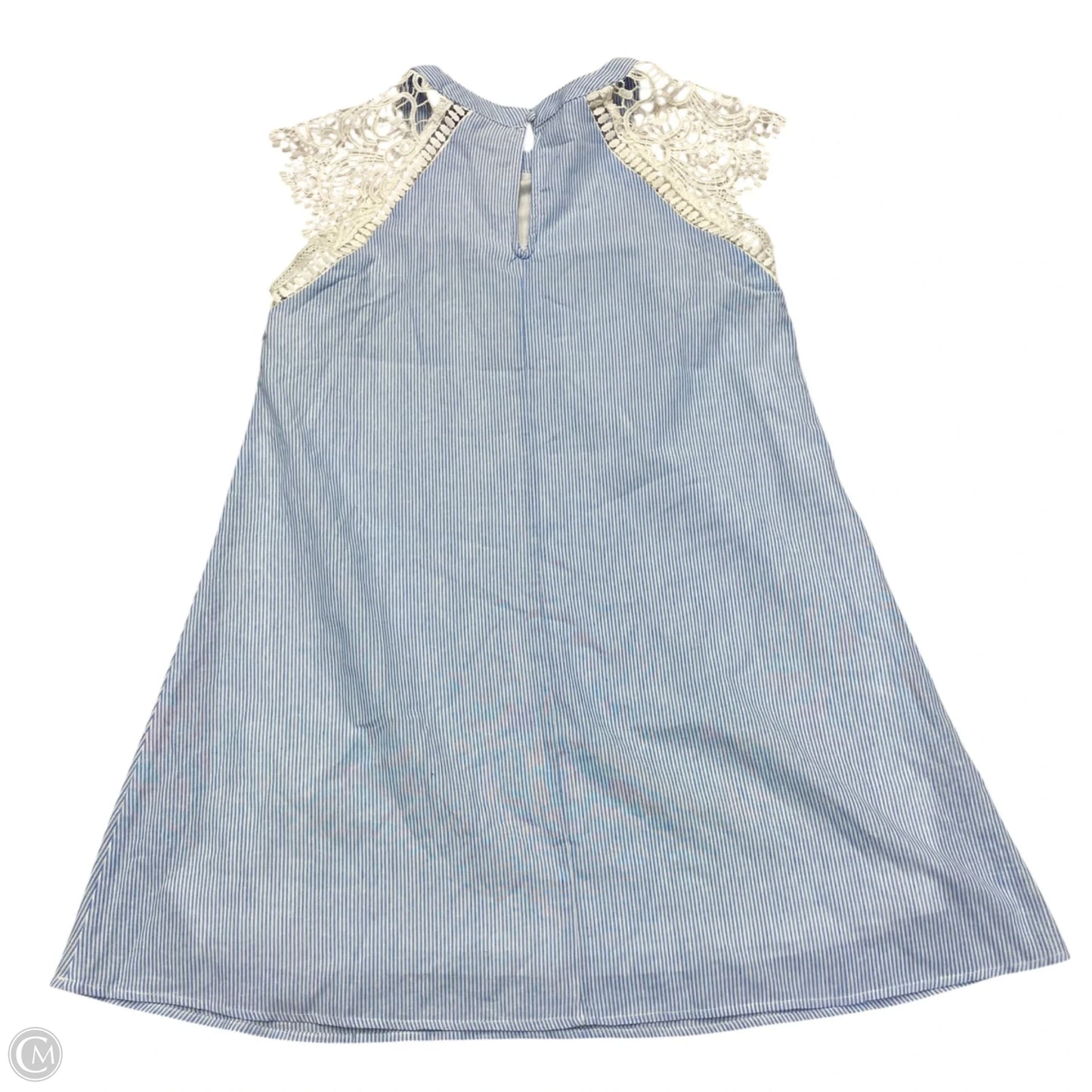 Dress Casual Short By Andree By Unit In Blue & White, Size: M